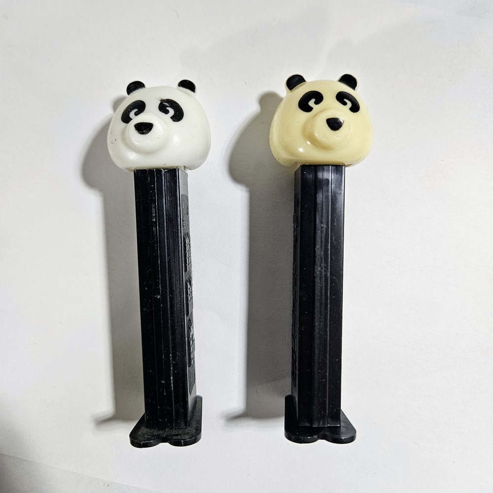 Lot‎ of 2 Panda Bear PEZ Dispensers